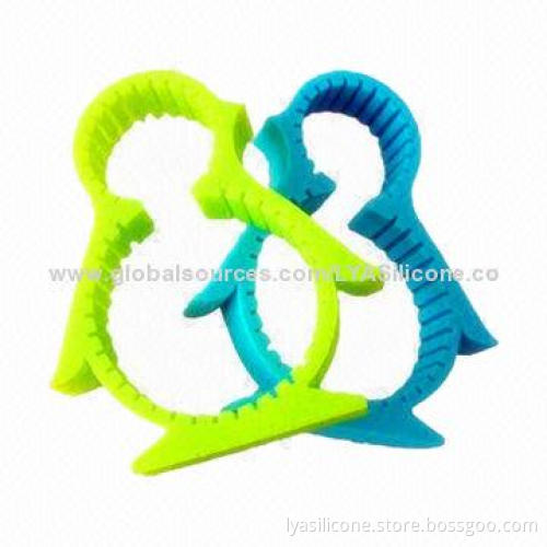 Silicone Can and Bottle Opener, with Two Sizes Round Shape, Good for Promotional Gifts